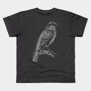 Sparrow in white Kids T-Shirt